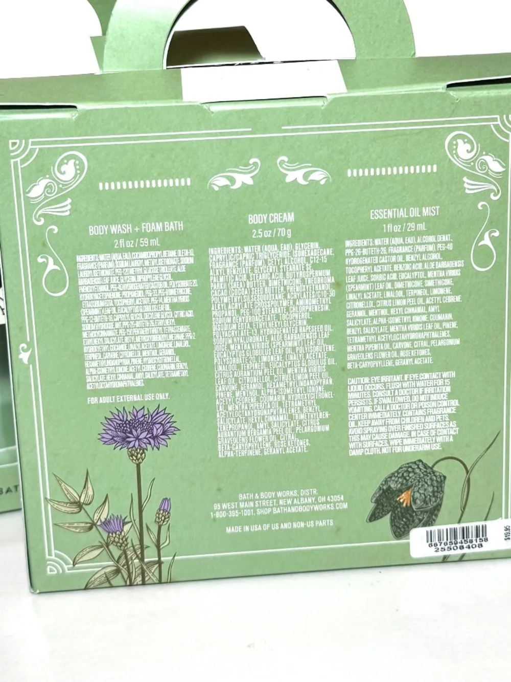 EUCALYPTUS SPEARMINT Body Care Gift Set x2